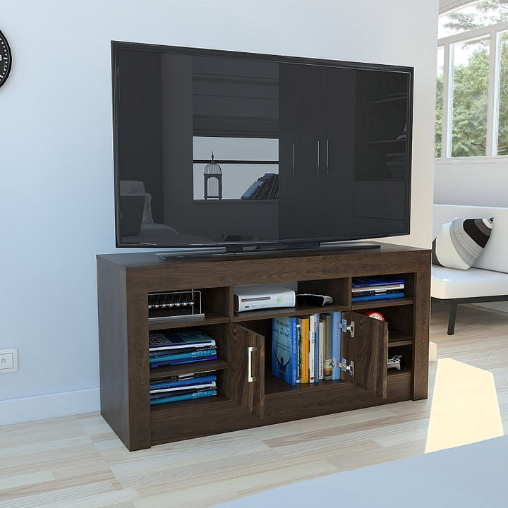 Rack TV Romazino Color Habano Para Sala De Estar