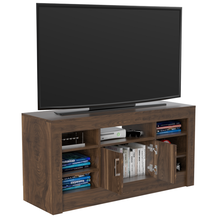 Rack TV Romazino Color Habano Para Sala De Estar