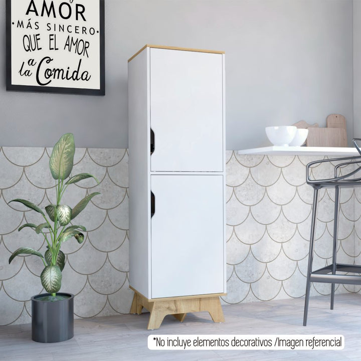 Alacena de Cocina BI Color Blanco y Duna Para Cocina
