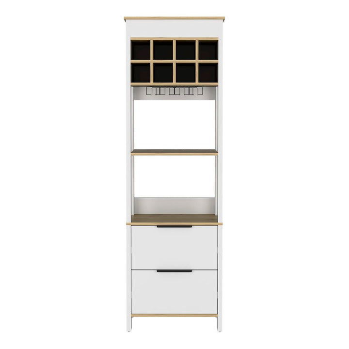 Bar Bi Color Colección Color Blanco y Duna Para Sala De Estar