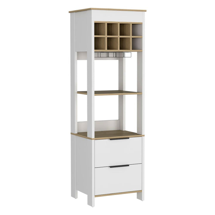 Bar Bi Color Colección Color Blanco y Duna Para Sala De Estar