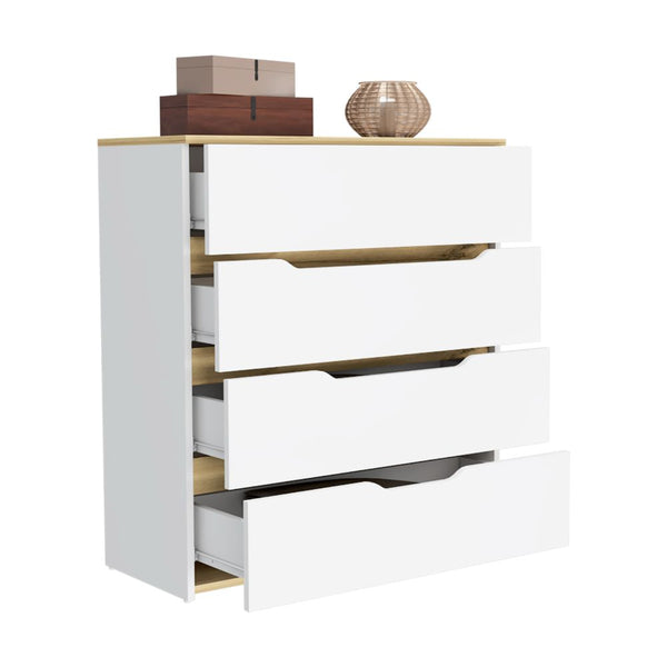 Cómoda Z Color Blanco y Duna Para Dormitorio