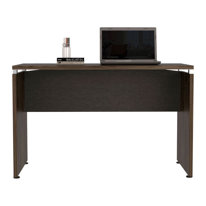 Mesa Escritorio Home Office Color Negro Soft y Coñac Para Oficina