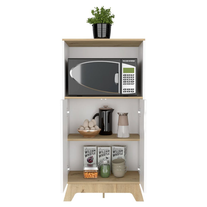 Mueble de Microondas Bajo BI Color Blanco Duna Para Cocina