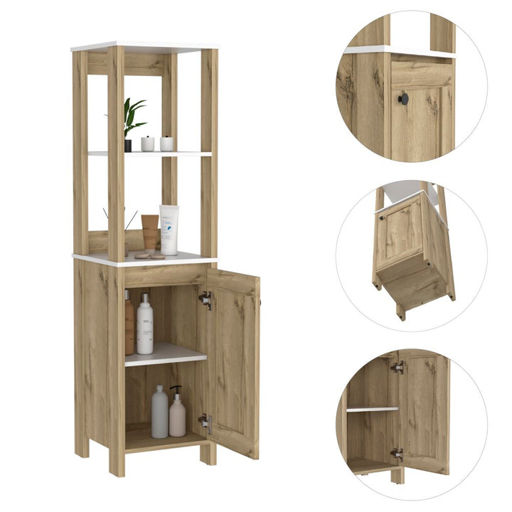 Mueble Optimizador Bath BI Color Blanco y Duna Para Baño