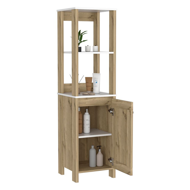 Mueble Optimizador Bath BI Color Blanco y Duna Para Baño