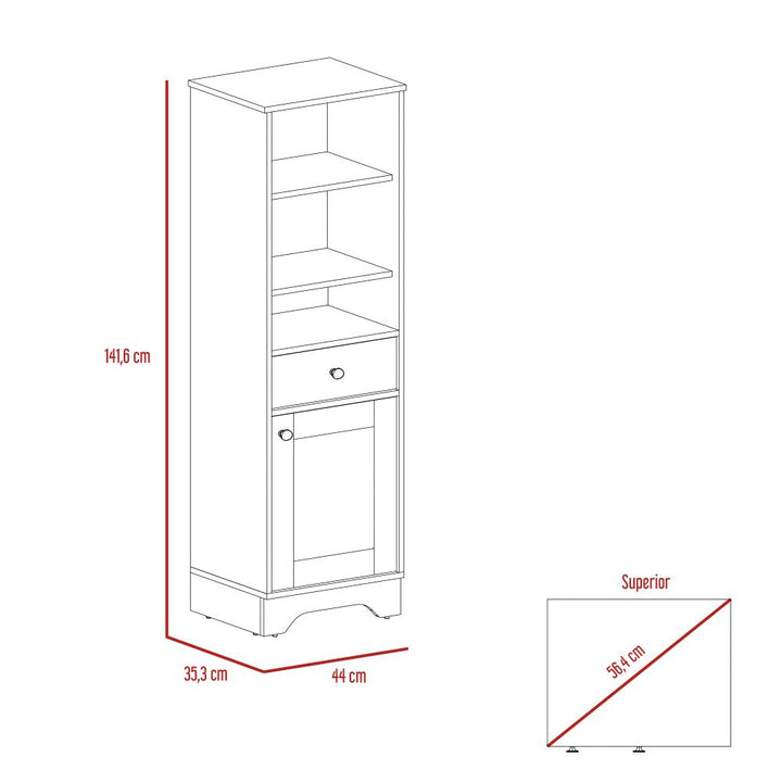 Mueble Optimizador Bath Bi Color Duna y Blanco Para Baño
