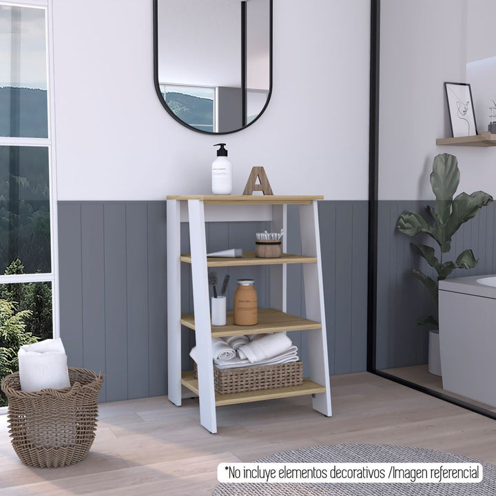 Mueble Optimizador Bath BI Color Duna y blanco Para Baño