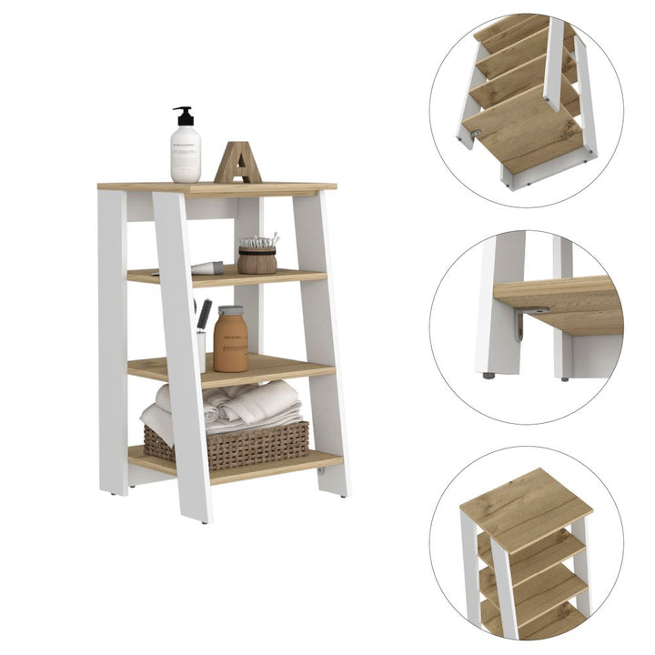 Mueble Optimizador Bath BI Color Duna y blanco Para Baño