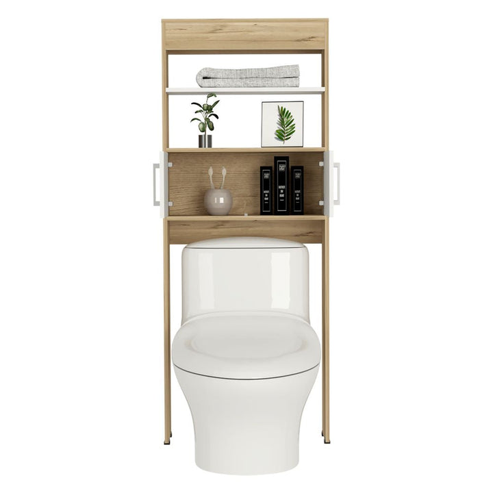 Mueble Optimizador Wc Bath BI Color Duna y Blanco Para Baño