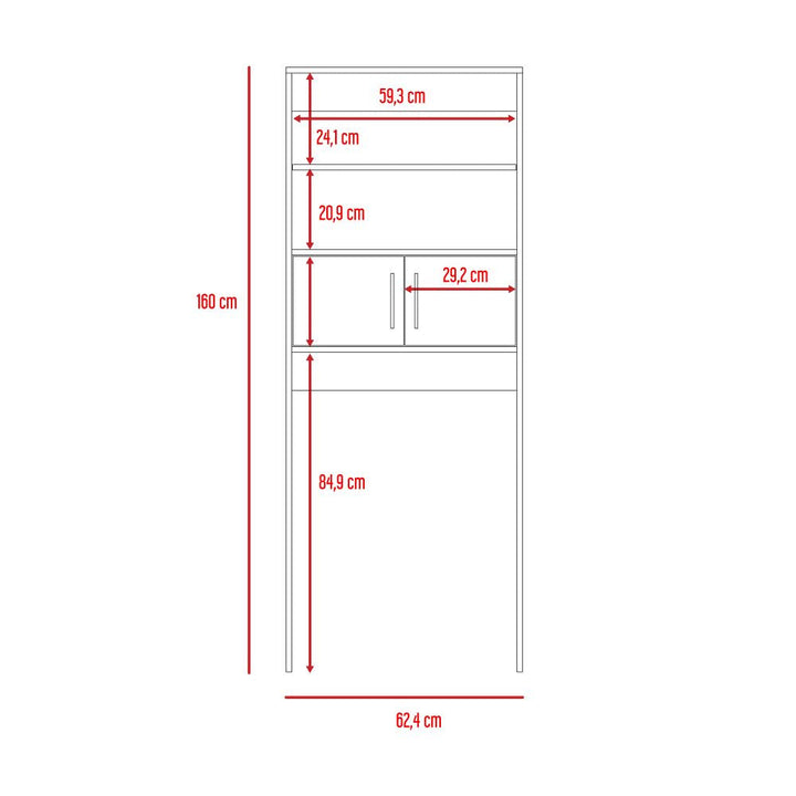 Mueble Optimizador Wc Bath BI Color Duna y Blanco Para Baño