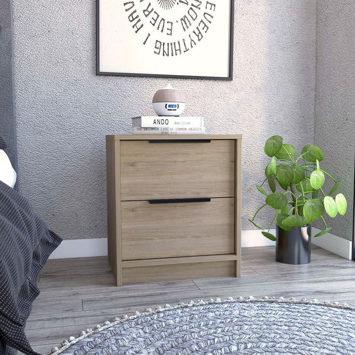 Velador Kaia Color Blanco Marqueza Para Dormitorio