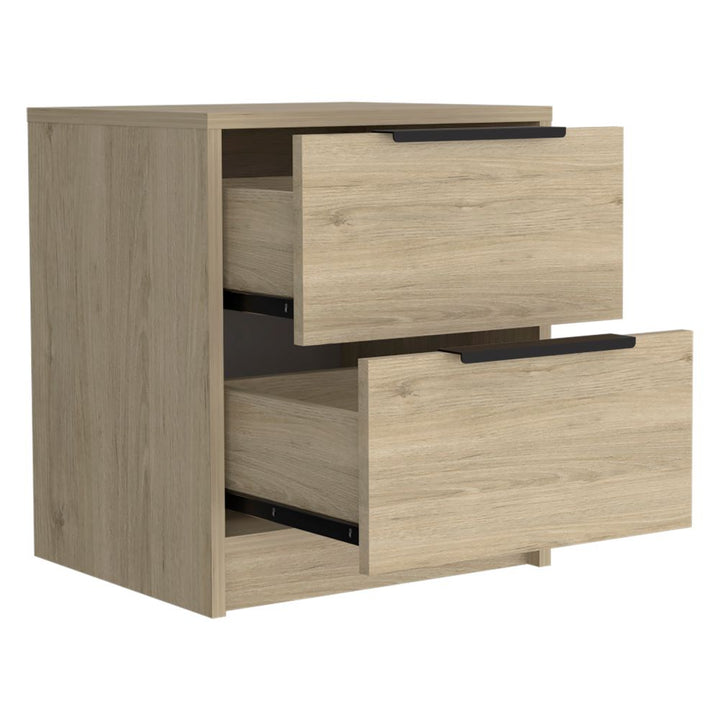 Velador Kaia Color Blanco Marqueza Para Dormitorio